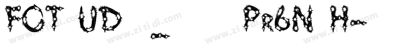 FOT UD角ゴ_スモール Pr6N H字体转换